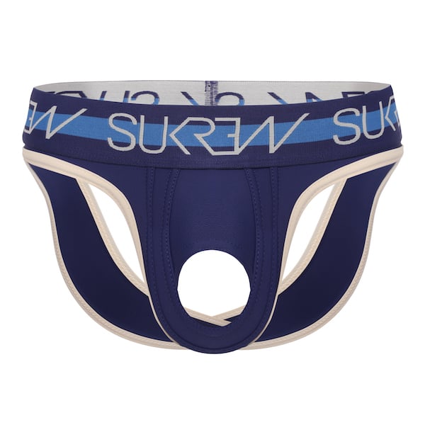 SUKREW U-Style V-Brief Navy/Cream