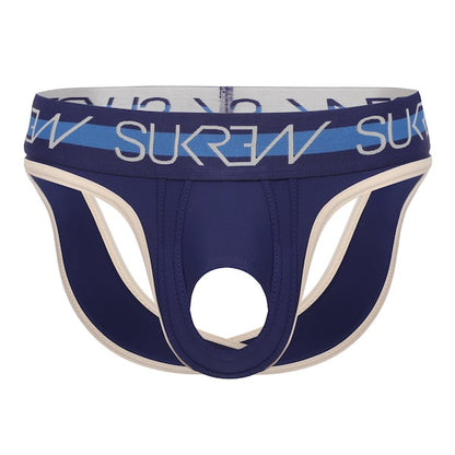 SUKREW U-Style V-Brief Navy/Cream