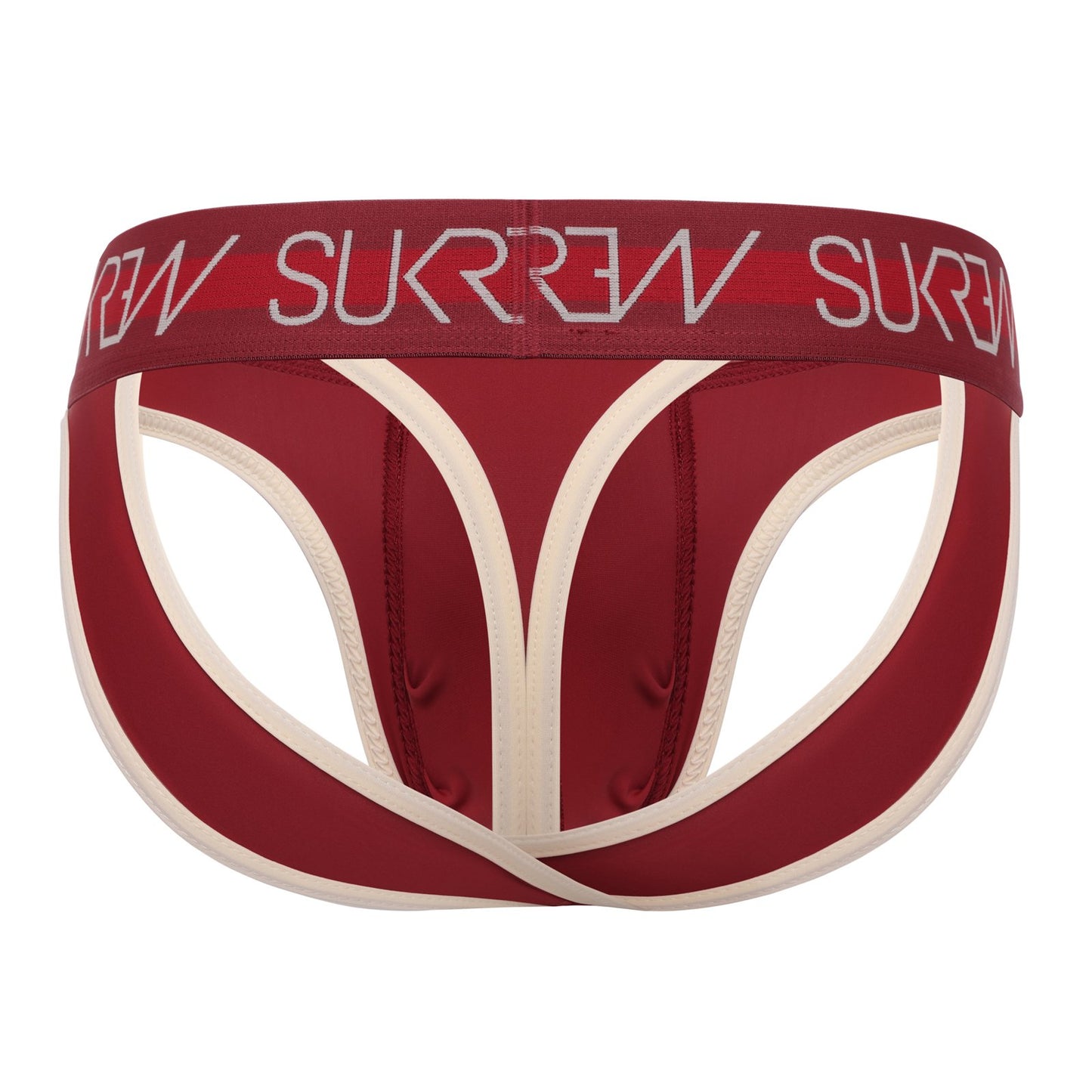 SUKREW V-Thong Burgundy/Cream