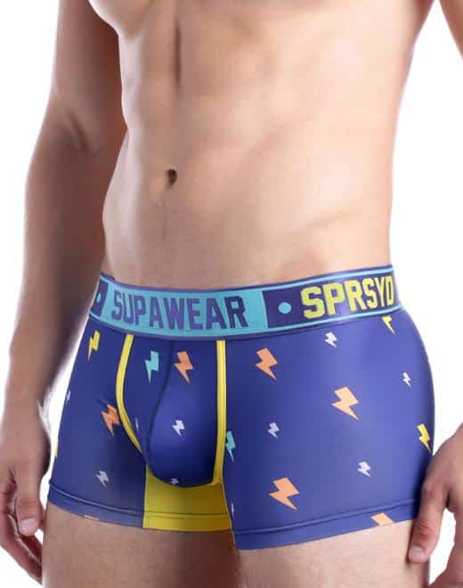 SUPAWEAR Sprint Trunk Blue Lightning
